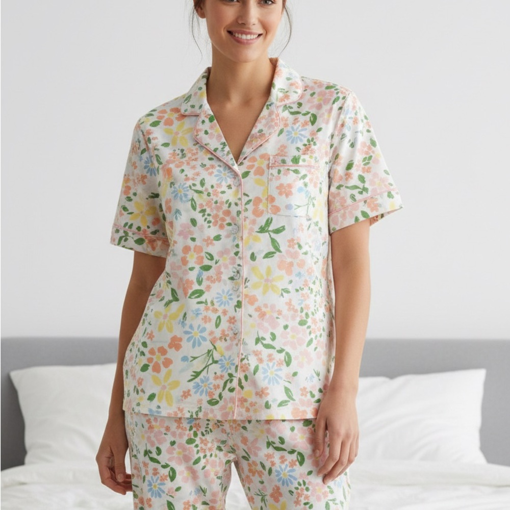 Floral Print Women's Pajama Set
